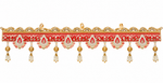 Red Teardrop Toran – Traditional Decorative Toran