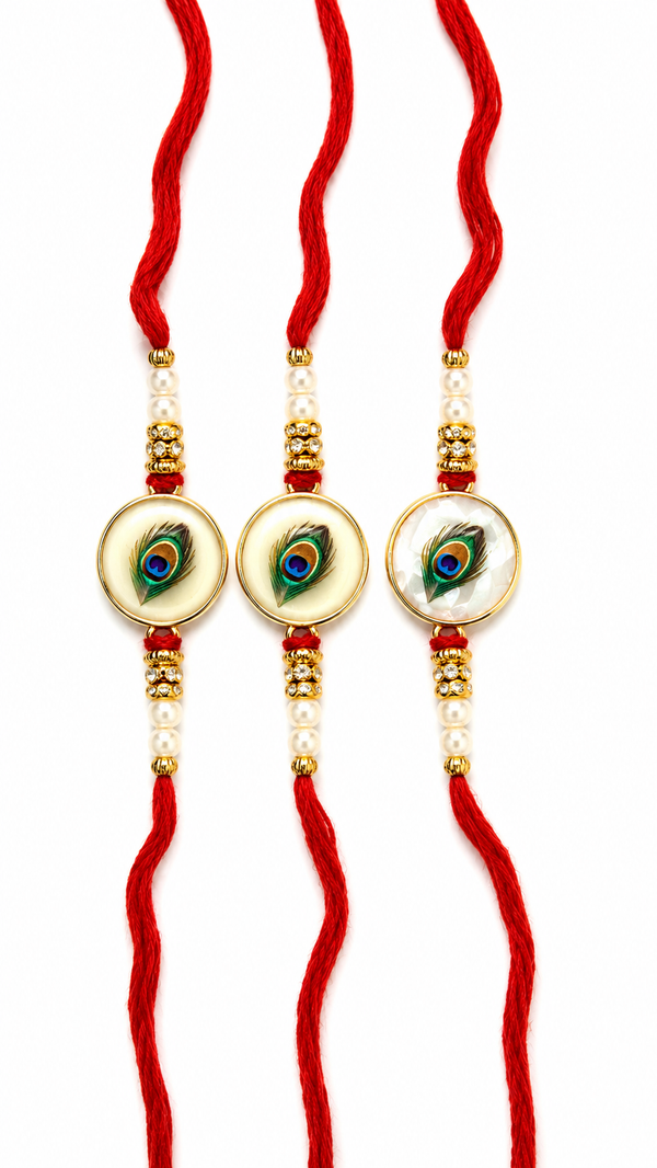 Designer Rakhi Set for Brother | Pack of 3 – Royal Collection