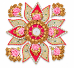 Royal Pink Floral Rangoli
