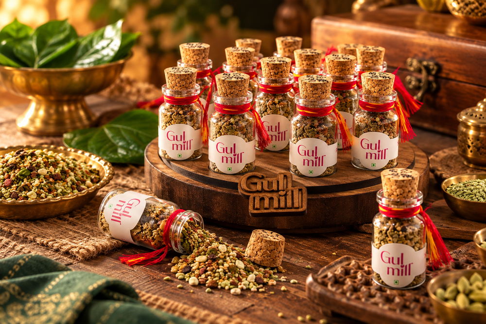 Paan Churi Prasad Gift Pack | 21 Glass Cork Bottles