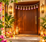 Pink Bloom Toran – Traditional Decorative Toran
