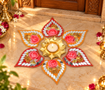 Golden Lotus Rangoli