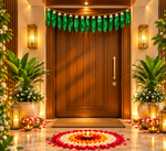 Green Leaf Toran – Traditional Decorative Toran