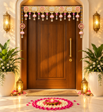 Lotus Pearl Toran – Traditional Decorative Toran