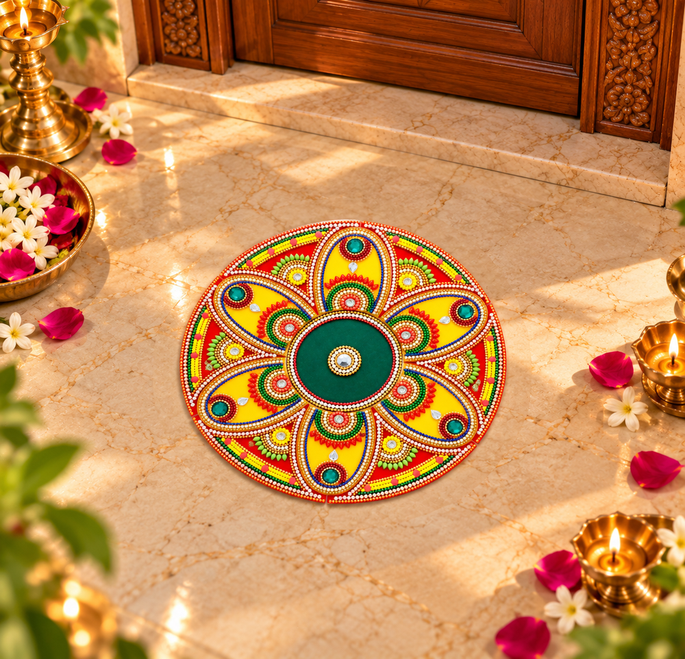 Crystal Glow Rangoli