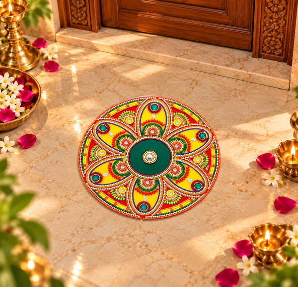 Crystal Glow Rangoli