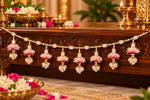 Pink Pearl Bloom Toran – Traditional Decorative Toran