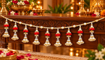 Red Floral Toran – Traditional Decorative Toran