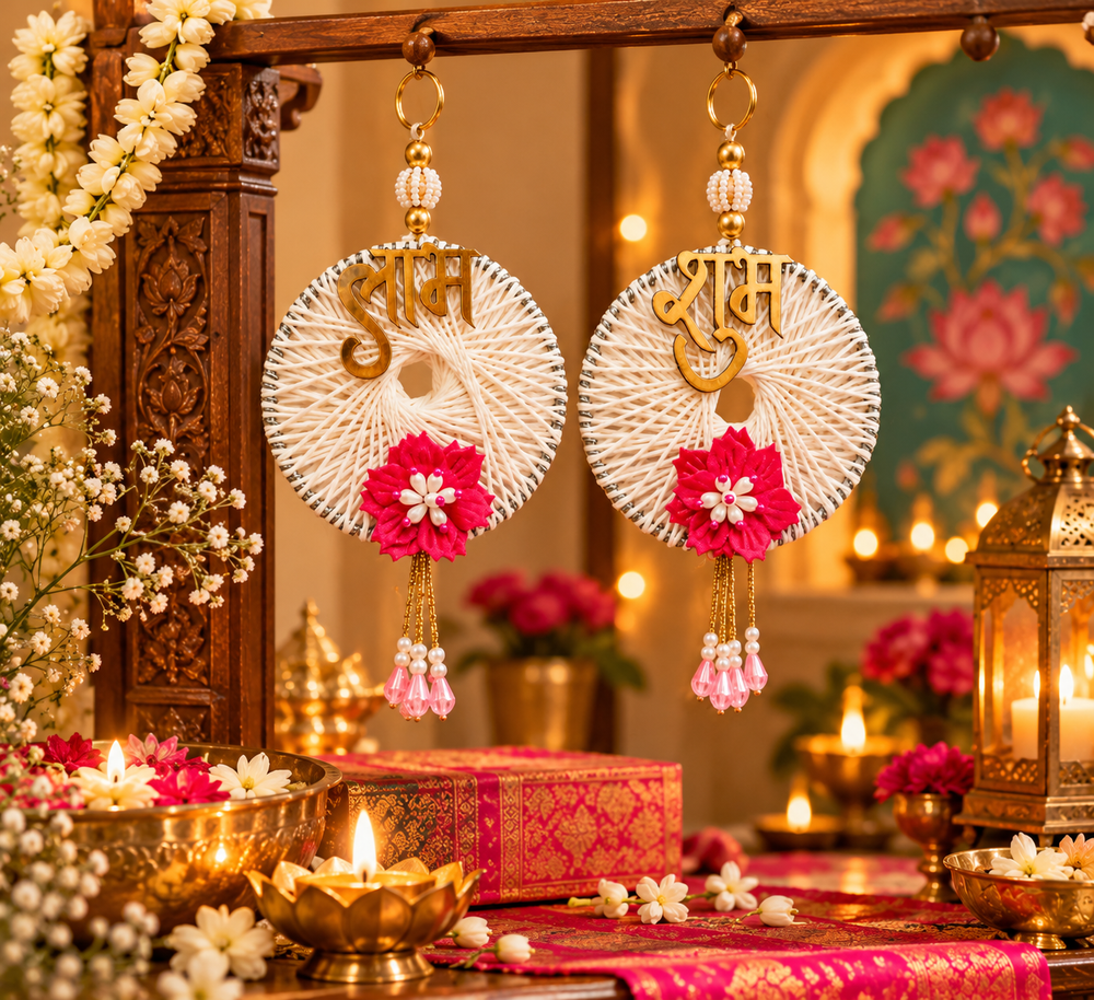 Floral Shubh Labh Hanging