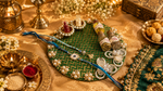 Heritage Traditional Rakhi Hamper | Bhaiya-Bhabhi Rakhi & Diya