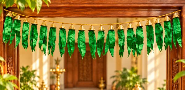 Green Leaf Toran – Traditional Decorative Toran