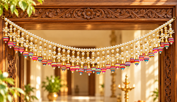Multicolor Bell Toran – Traditional Decorative Toran