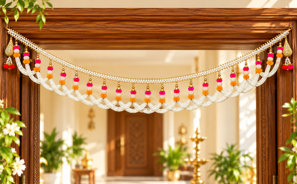 Rangoli Bead Toran – Traditional Decorative Toran