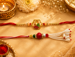Bandhan Rakhi Gift Hamper for Brother & Bhabhi | Pooja Thali Set