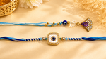Heritage Traditional Rakhi Hamper | Bhaiya-Bhabhi Rakhi & Diya