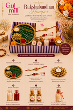 Bandhan Rakhi Gift Hamper for Brother & Bhabhi | Pooja Thali Set