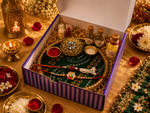Bandhan Rakhi Gift Hamper for Brother & Bhabhi | Pooja Thali Set